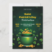 Saint Patrick’s Day Celebration Party Invitation Kaart (Voorkant)