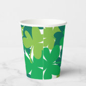 Saint Patrick’s Day Green Shamrock Paper Cups Papieren Bekers (Rechts)