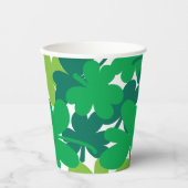 Saint Patrick’s Day Green Shamrock Paper Cups Papieren Bekers (Voorkant)