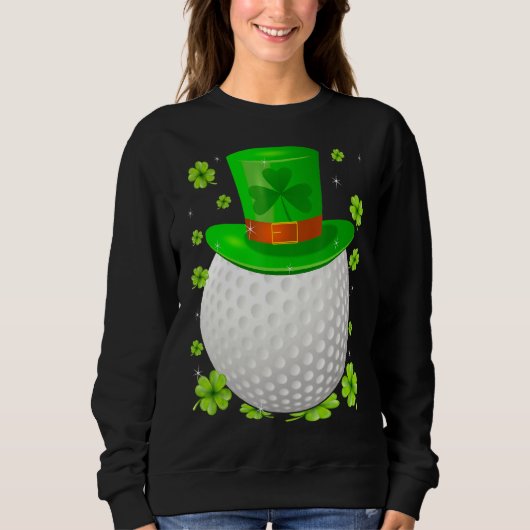 Saint Patrick S Day Irish Golf Pet Shamrock Sport Trui (Voorkant)