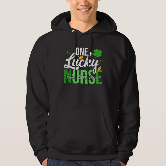 Saint Patrick s Day Labor & Delivery Nurse One Luc Hoodie (Voorkant)
