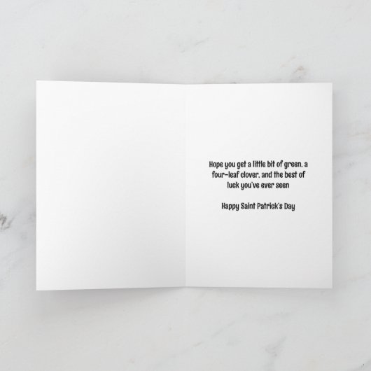 Saint Patrick’s Day Schattige cavia Aankondiging (Binnen)