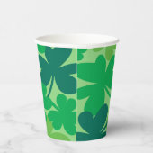 Saint Patrick’s Day Shamrock Green Paper cups Papieren Bekers (Rechts)