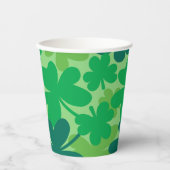 Saint Patrick’s Day Shamrock Green Paper cups Papieren Bekers (Voorkant)