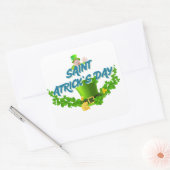 Saint Patrick’s Day Shirt – Lucky Leprechaun Hat & Vierkante Sticker (Envelop)