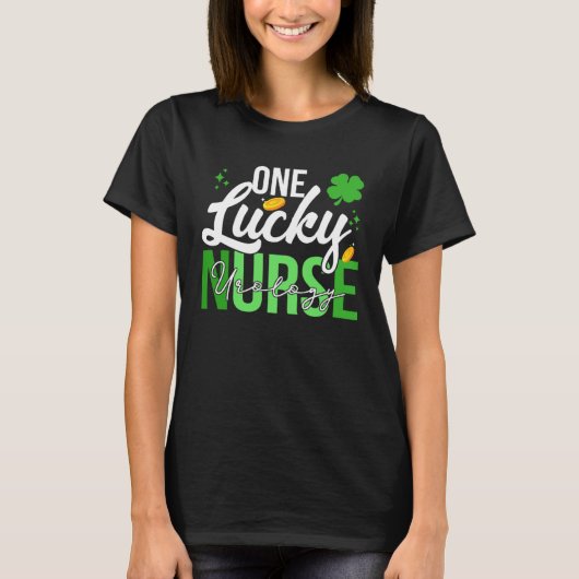 Saint Patrick s Day Urology Nurse One Lucky Nurse T-shirt (Voorkant)