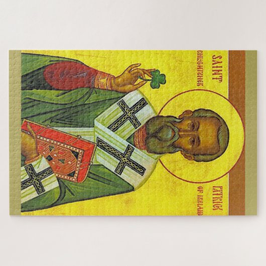 Saint Patrick, Shamrock Legpuzzel (Horizontaal)