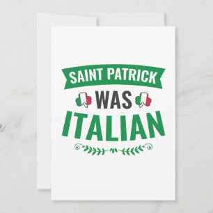 Saint Patrick was de Italiaanse St Patricks Day Feestdagenkaart