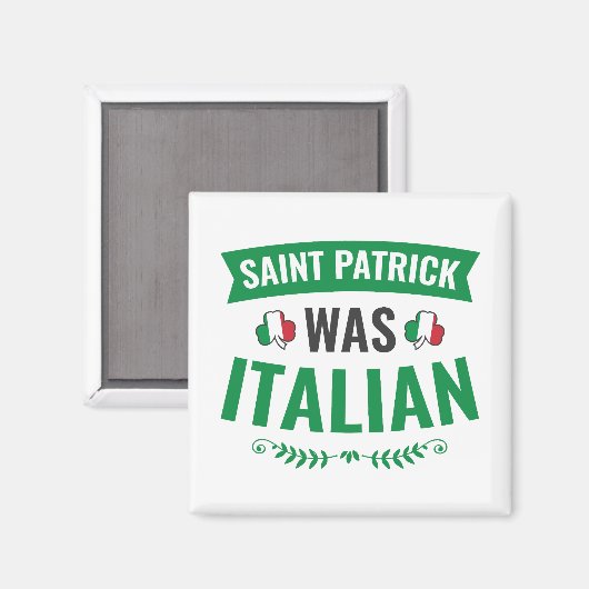 Saint Patrick was de Italiaanse St Patricks Day Magneet (Voorkant / Achterkant)