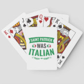 Saint Patrick was de Italiaanse St Patricks Day Pokerkaarten (Achterkant)
