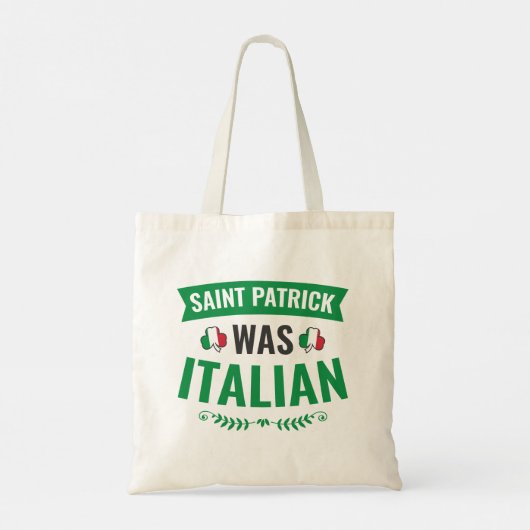 Saint Patrick was de Italiaanse St Patricks Day Tote Bag (Achterkant)