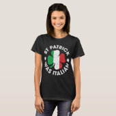 Saint Patrick was Italiaans Shamrock Italië T-shirt (Voorkant volledig)