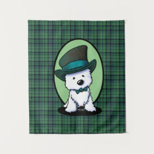 Saint Patrick Westie KiniArt Wandkleed