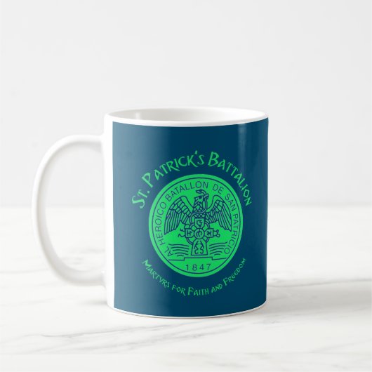 Saint Patrick's batalion San Patricios, katholiek Koffiemok (Links)