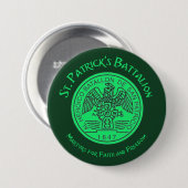 Saint Patrick's batalion San Patricios, katholiek Ronde Button 7,6 Cm (Voorkant /achterkant)