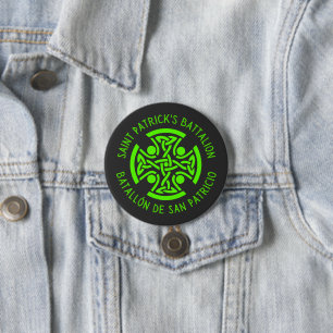 Saint Patrick's batalion San Patricios, katholiek Ronde Button 7,6 Cm