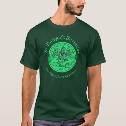 Saint Patrick's batalion San Patricios, katholiek T-shirt (Voorkant)
