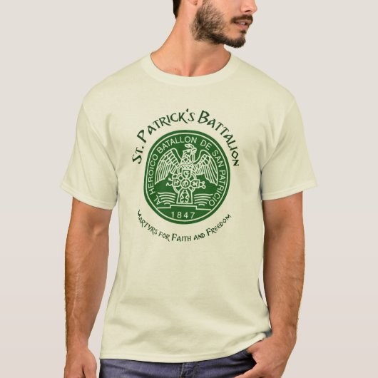 Saint Patrick's batalion San Patricios, katholiek T-shirt (Voorkant)