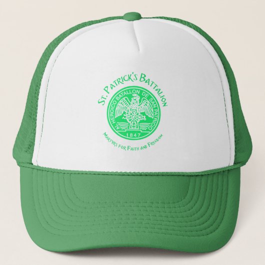 Saint Patrick's batalion San Patricios, katholiek Trucker Pet (Voorkant)