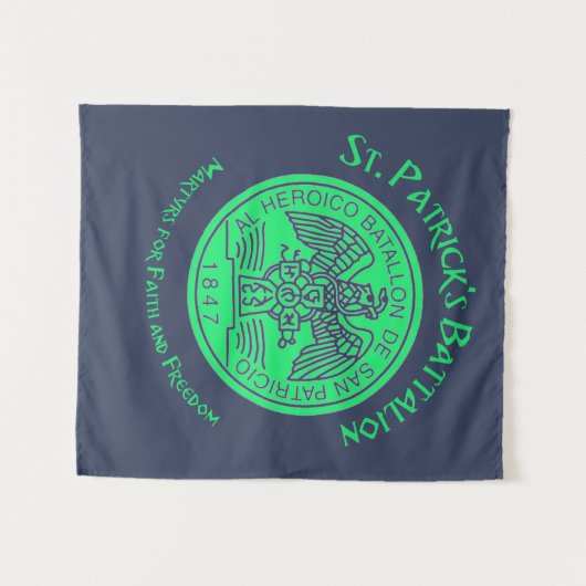 Saint Patrick's batalion San Patricios, katholiek Wandkleed (Voorkant (horizontaal))