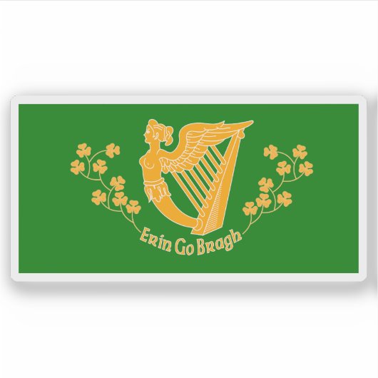 Saint Patrick's Battalion vlag (1846-1848), Mexico Sticker (Voorkant)