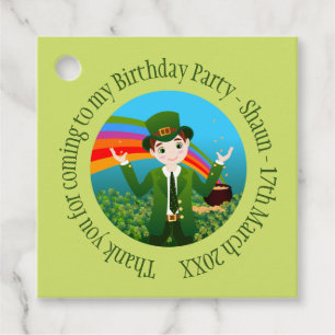 Saint Patrick's Birthday Boy Dank je Bedankjes Labels
