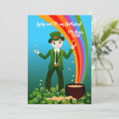 Saint Patrick's Birthday Boy Dank je Kaart (Staand voorkant)