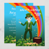 Saint Patrick's Birthday Boy Dank je Kaart (Voorkant / Achterkant)