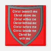 Saint Patrick's borstplaat gebedsmagneet Magneet (Voorkant)