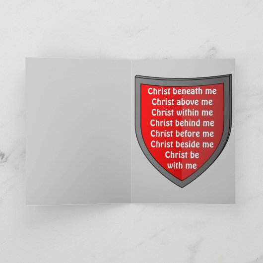 Saint Patrick's breastplate wenskaart Kaart (Binnen)