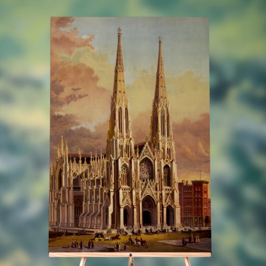 Saint Patrick's Cathedral in het centrum van Manha Acryl Bord (Neutraal)