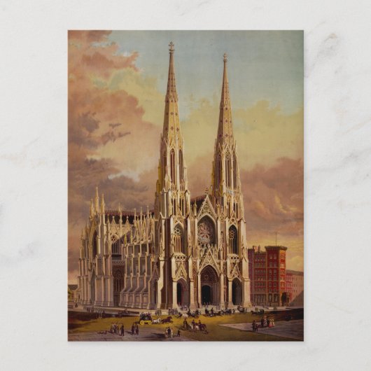 Saint Patrick's Cathedral in het centrum van Manha Briefkaart (Voorkant)