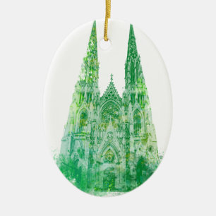 Saint Patrick's Cathedral New York Keramisch Ornament