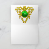 SAINT PATRICK'S CELTIC HEART,paars,wit Kaart (Binnen)