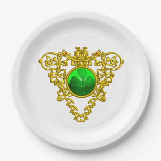 SAINT PATRICK'S CELTIC HEART,SHAMROCK,wit Papieren Bordje (Voorkant)