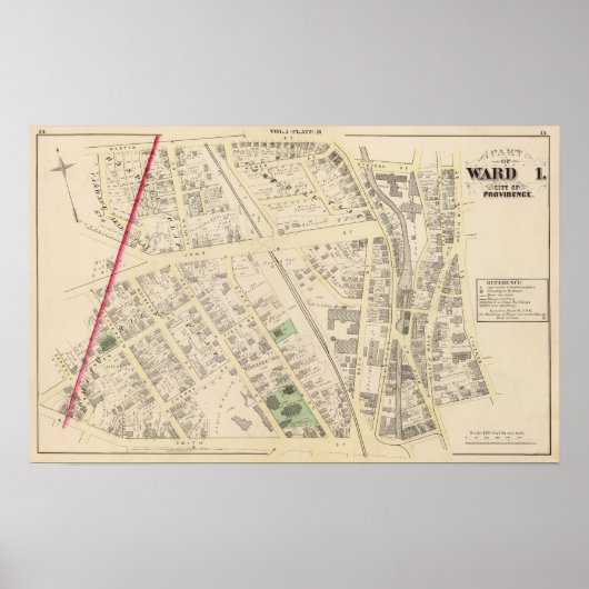 Saint Patricks Church en St. School Atlas Poster (Voorkant)