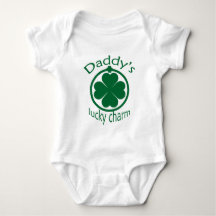 Saint Patrick's Daddys Lucky Charm Baby Creeper