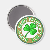 Saint Patricks Dag Magneet. Magneet (Voorkant / Achterkant)