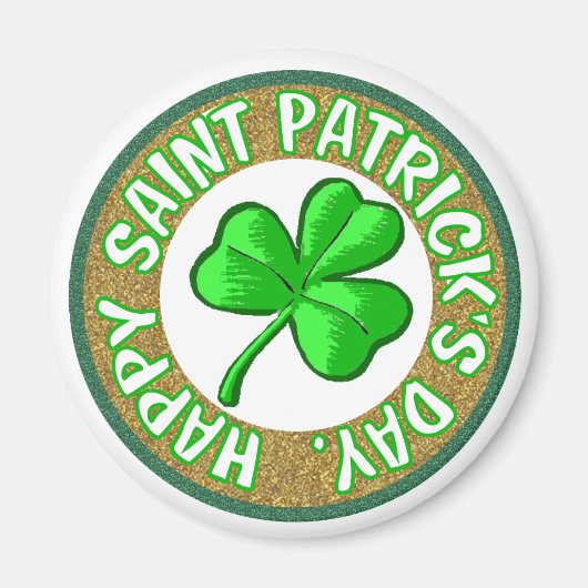 Saint Patricks Dag Magneet. Magneet (Voorkant)