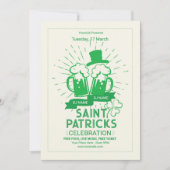 Saint patrick's dag uitnodiging flyer sjabloon (Voorkant)