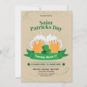 Saint patrick's dag uitnodiging flyer sjabloon (Voorkant)