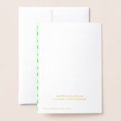 Saint Patricks Dag Vlinder Folie Kaart (Met envelop)