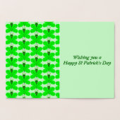 Saint Patricks Dag Vlinder Folie Kaart (Binnen)