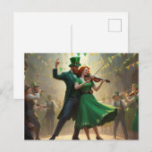 Saint Patrick's Dance Briefkaart (Voorkant / Achterkant)