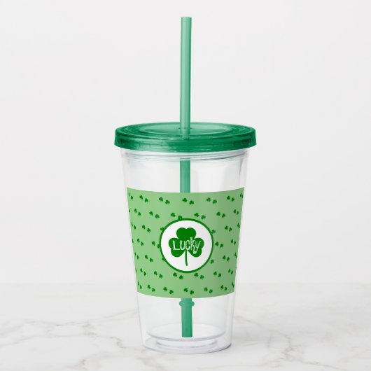 Saint Patrick's Day Acryltumbler Acryl Drinkbeker (Voorkant)