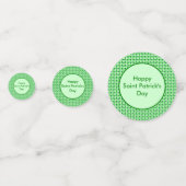 Saint Patricks Day Bee and Shamrocks Custom Confetti (Voorkanten)