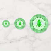 Saint Patricks Day Bee and Shamrocks Custom Confetti (Achterkanten)