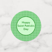 Saint Patricks Day Bee and Shamrocks Custom Confetti (Kleine voorkant)