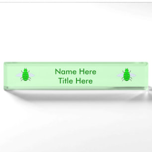 Saint Patricks Day Bee Custom Naambordje