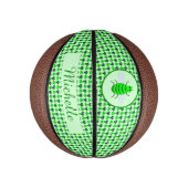 Saint Patricks Day Bee en Shamrocks Basketbal (Verticaal)